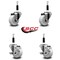 Service Caster 3'' Nylon Wheel Swivel 7/8'' Expanding Stem Caster Set 2 Brakes, 4PK SCC-EX20S314-NYS-2-TLB-2-78 - alternate 5